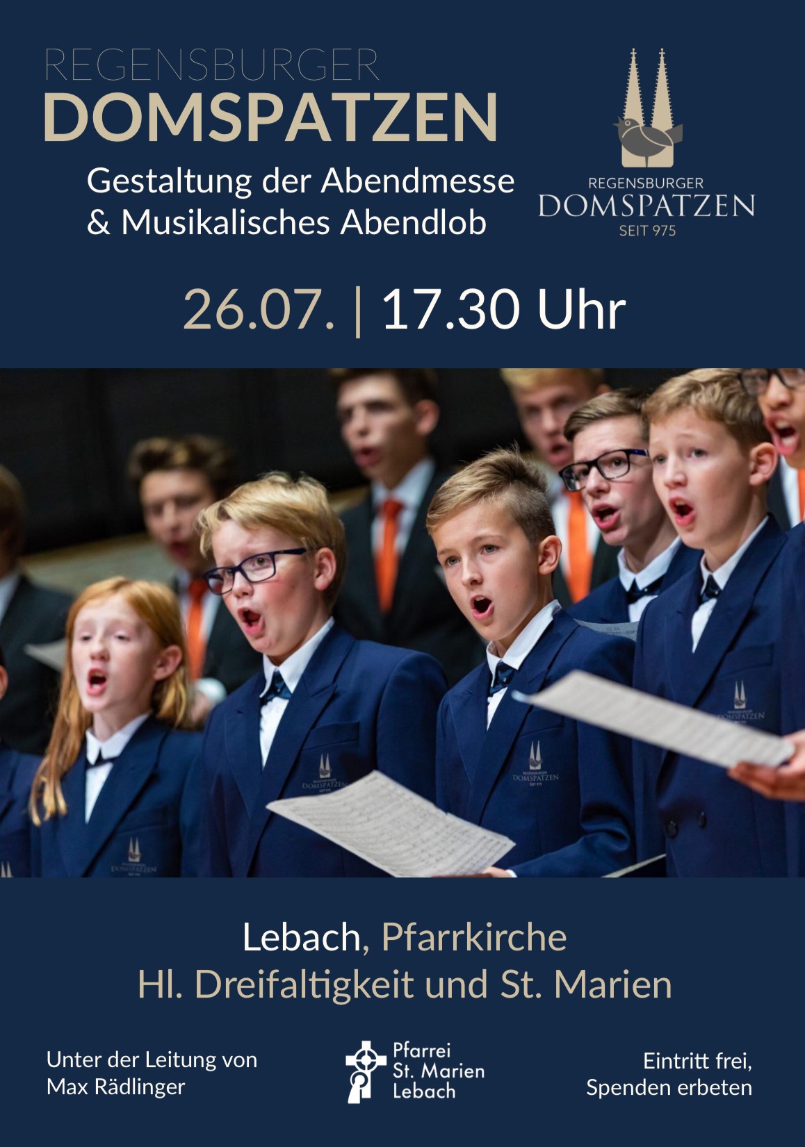 Plakat Domspatzen Konzert
